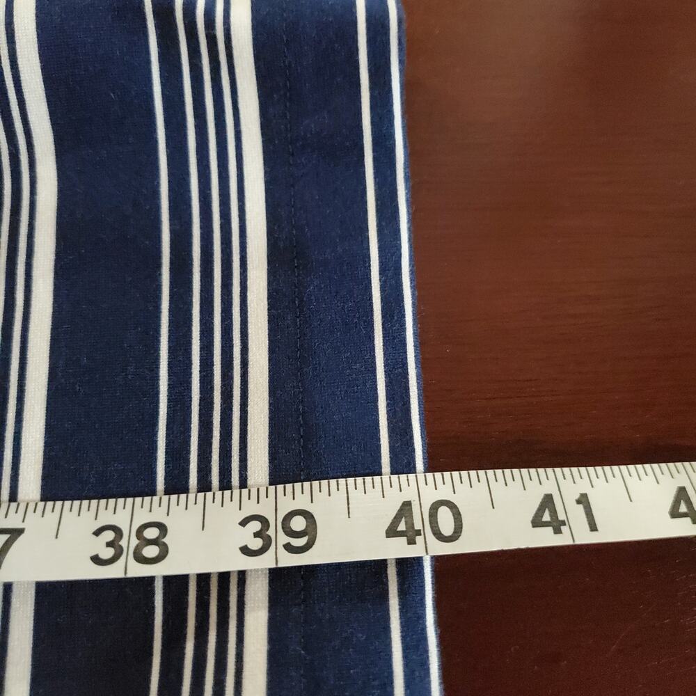 Lands End Striped Sleeveless Sheath Dress Plus Size 18 Nautical Coastal Pockets - Picture 11 of 11